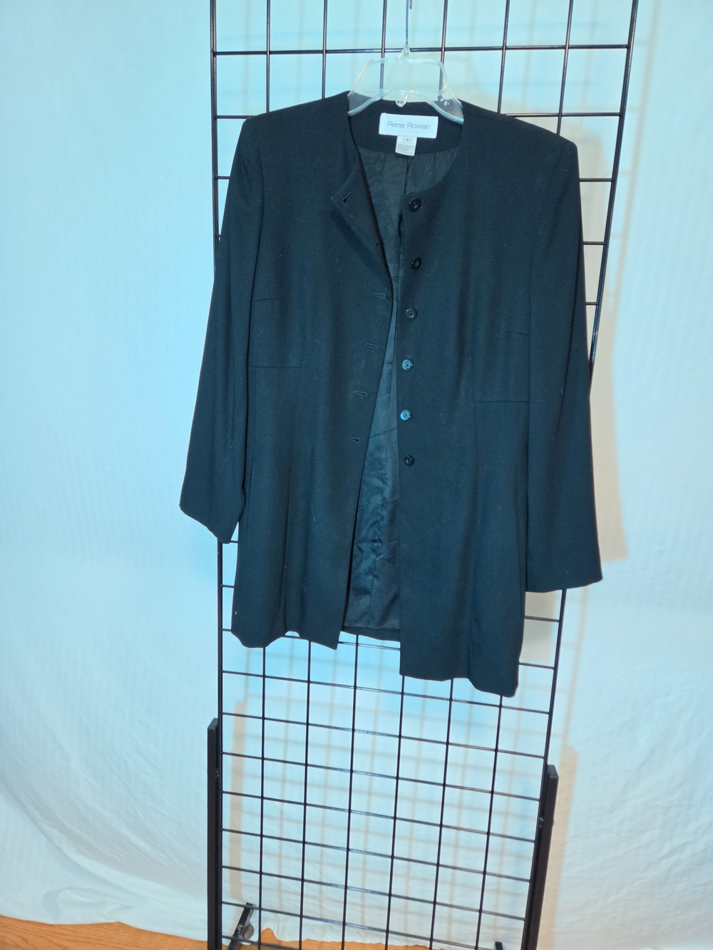 Rena Rowan Black Button-Front Jacket
